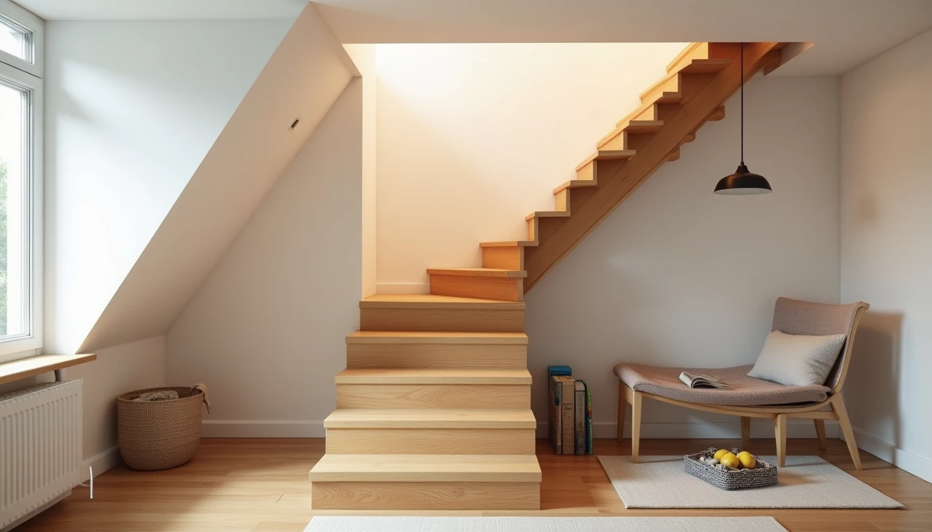Escalier pour les combles : 3 solutions économiques et design en 2026